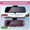 Highly Elastic Rear View Mirror Cover Elastic Design Plush Mirror Cover  For Car Interior Decor