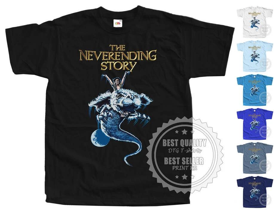 The Neverending Story T SHIRT V5 Movie Poster Colors BLACK All Sizes S to 5XL 2XL