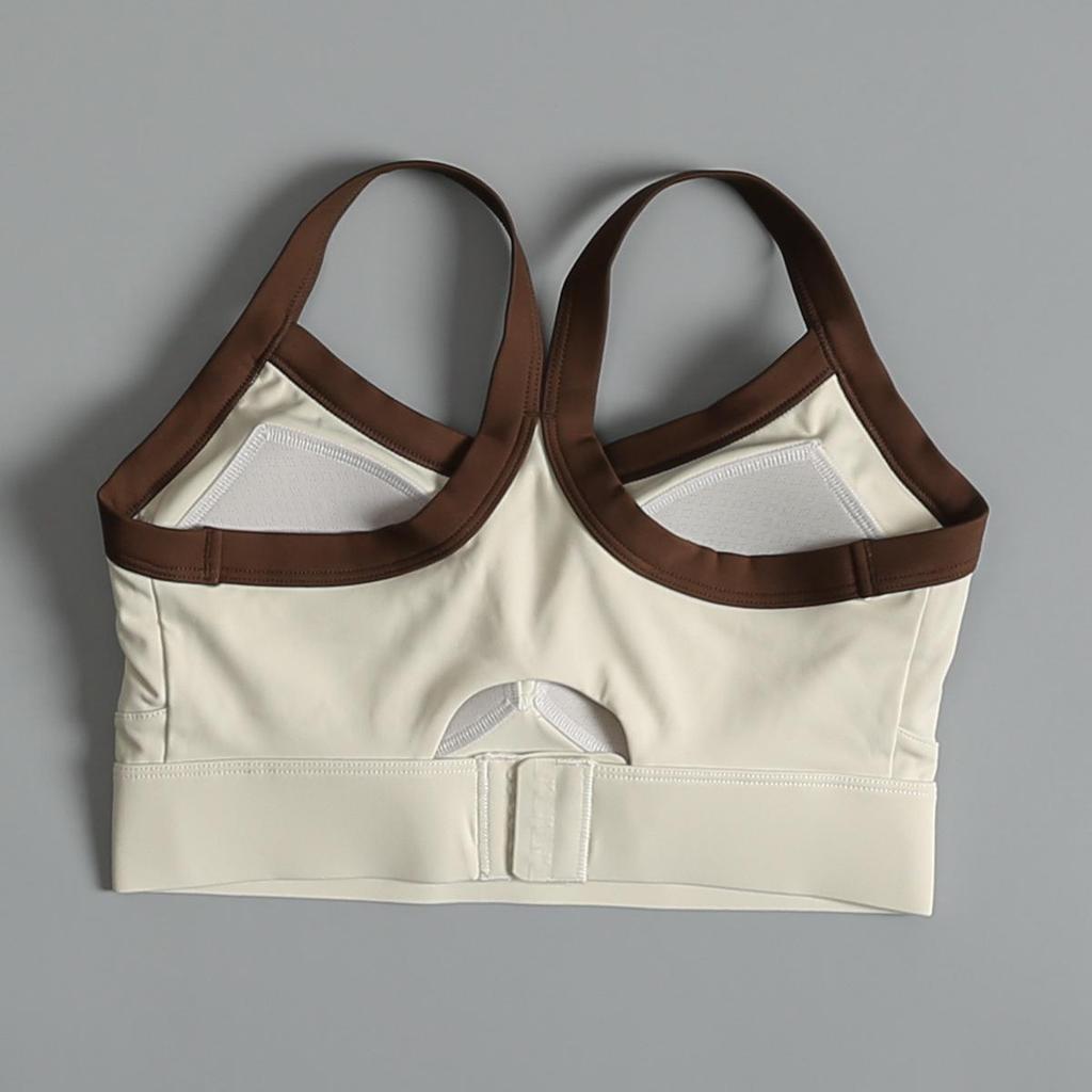 Women's Shockproof Sports Bra - High-Intensity Yoga and Running Vest with Beautiful Back Design