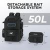 Multi-Compartment Fishing Backpack Outdoor Spinning Rod Storage Waterproof Oxford Fabric Camo Hiking Gear Bag