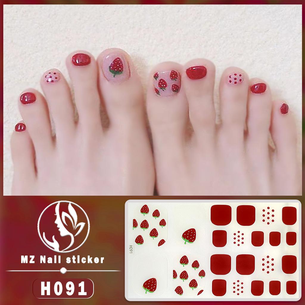 3D Faux Diamond Toe Nail Stickers, Waterproof Long-Lasting Skin Brightening Toe Nail Patches