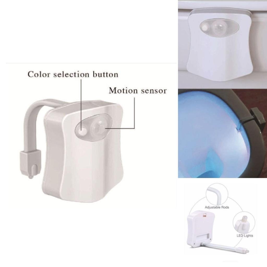 Versatile 8 Color Led Toilet Sensor Light Modern Creative Bathroom Night Light