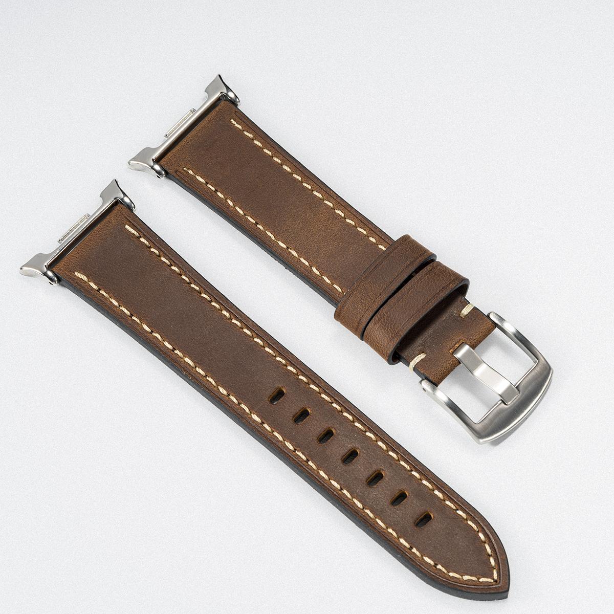 

Leather Watchband for Samsung Galaxy Watch Watch 8/8 Classic 44/40/46mm Bracelet Replacement Strap for Watch 7Ultra/Ultra 2025 Watch 8 40mm