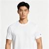 Anta Classic Comfortable Simple Solid Color Fashion Versatile Skin-Friendly Round Neck T-Shirt Men tops Pure-White 152621108-1