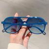 Vintage Luxury Brand Designer Pilot Sunglasses Women For Men Sun Glasses Trend Punk Big Frame Popular Double Bridge Shades