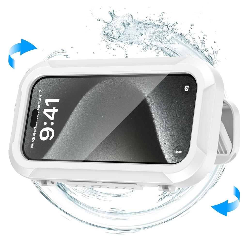 Handyhalter zum Spielen, Dusch-Handyhalter, Verstellbare Handyhülle für Zuhause, Badezimmer, Drehbarer Handy-Ständer, Wasserdichte Handyhalterung