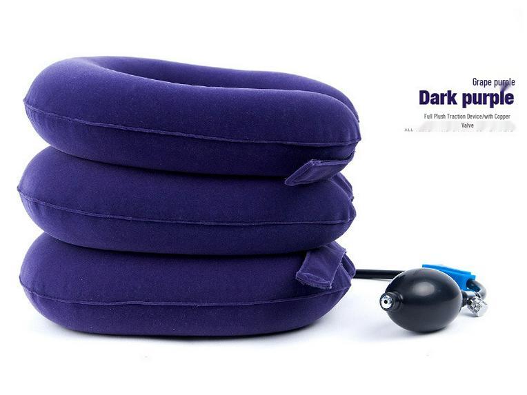 Cervical Traction Device & Inflatable Neck Support Pillow for Spine Alignment