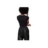 Adidas Originals Solid Stripe Logo Crew Neck Short Sleeve T-Shirt Women Tops Black HM4710