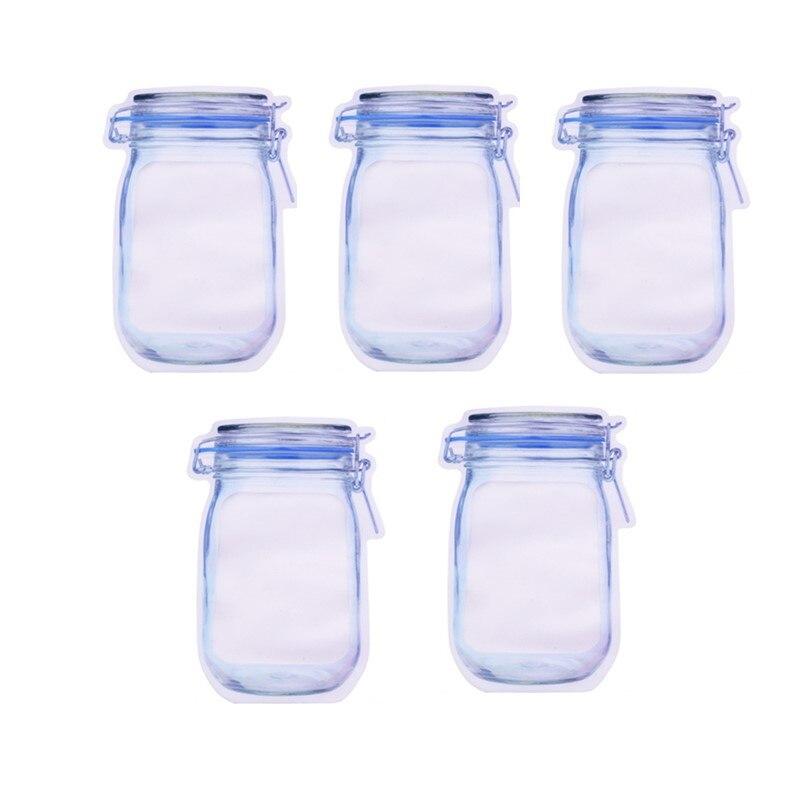 51220 многоразовые пакеты для банок Mason продукты конфеты продукты для хранения сумка на молнии портативный кухонный органайзер с гайкой для печенья закусок Mason Organizer 5 Blue 245x172cm чистый 529₽