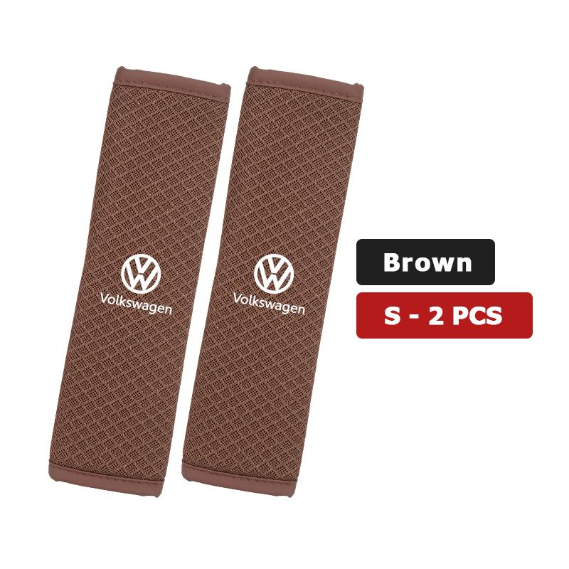 Valve Stems Caps Car Ice Silk Material Safety Belt Shoulder Pad Protective Cover For Volkswagen VW Scirocco Passat Polo B5 B6 B7 Zw2