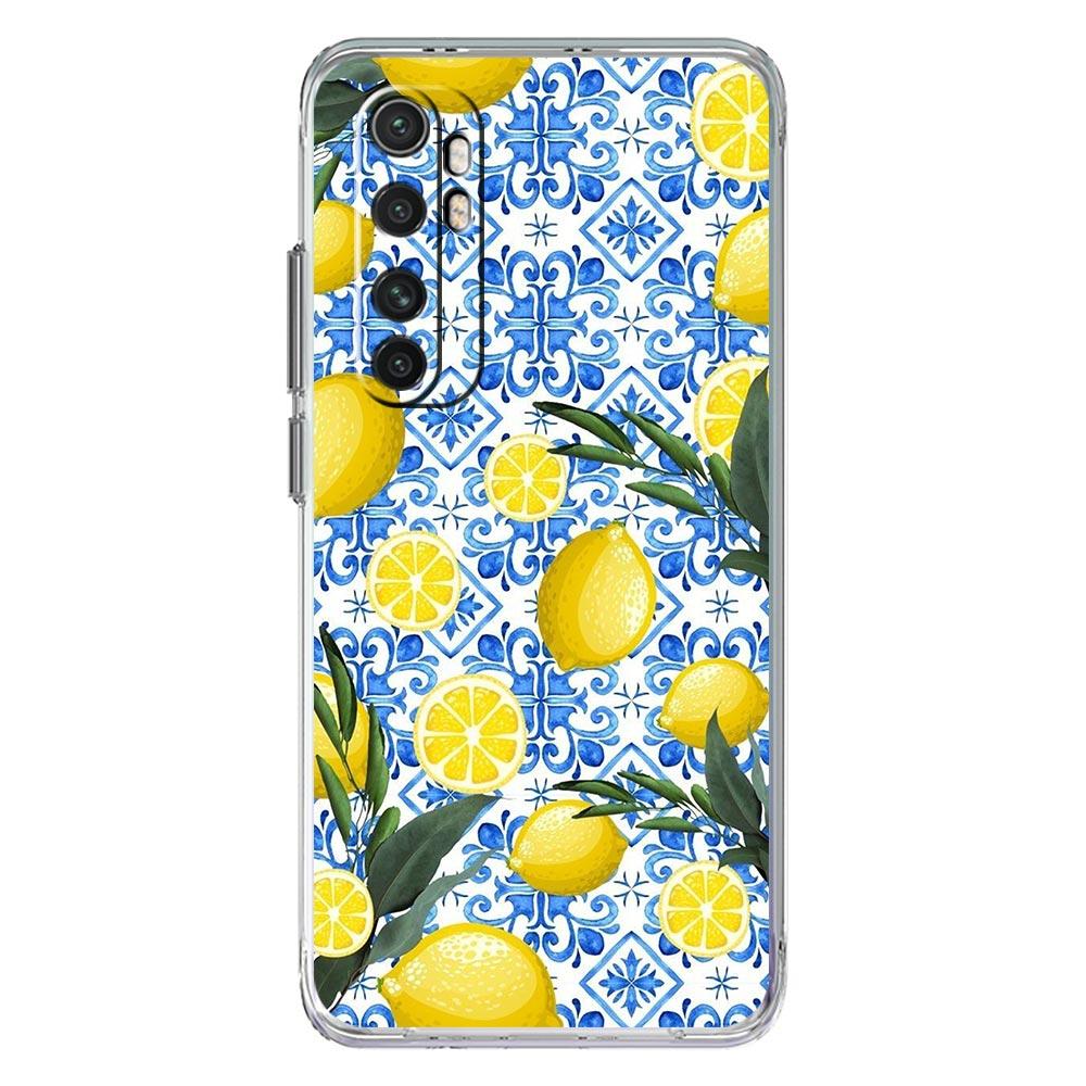 Phone Case For Xiaomi Mi Poco X7 X6 X5 NFC X3 F7 Ultra F6 Pro F3 15 14T 14 13T 11 12 13 Lite Clear TPU Cover Retro Fruit lemon