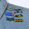 European and American Personality Creative Movie Batman Metal Badge Superhero Character Logo Alloy Brooch
