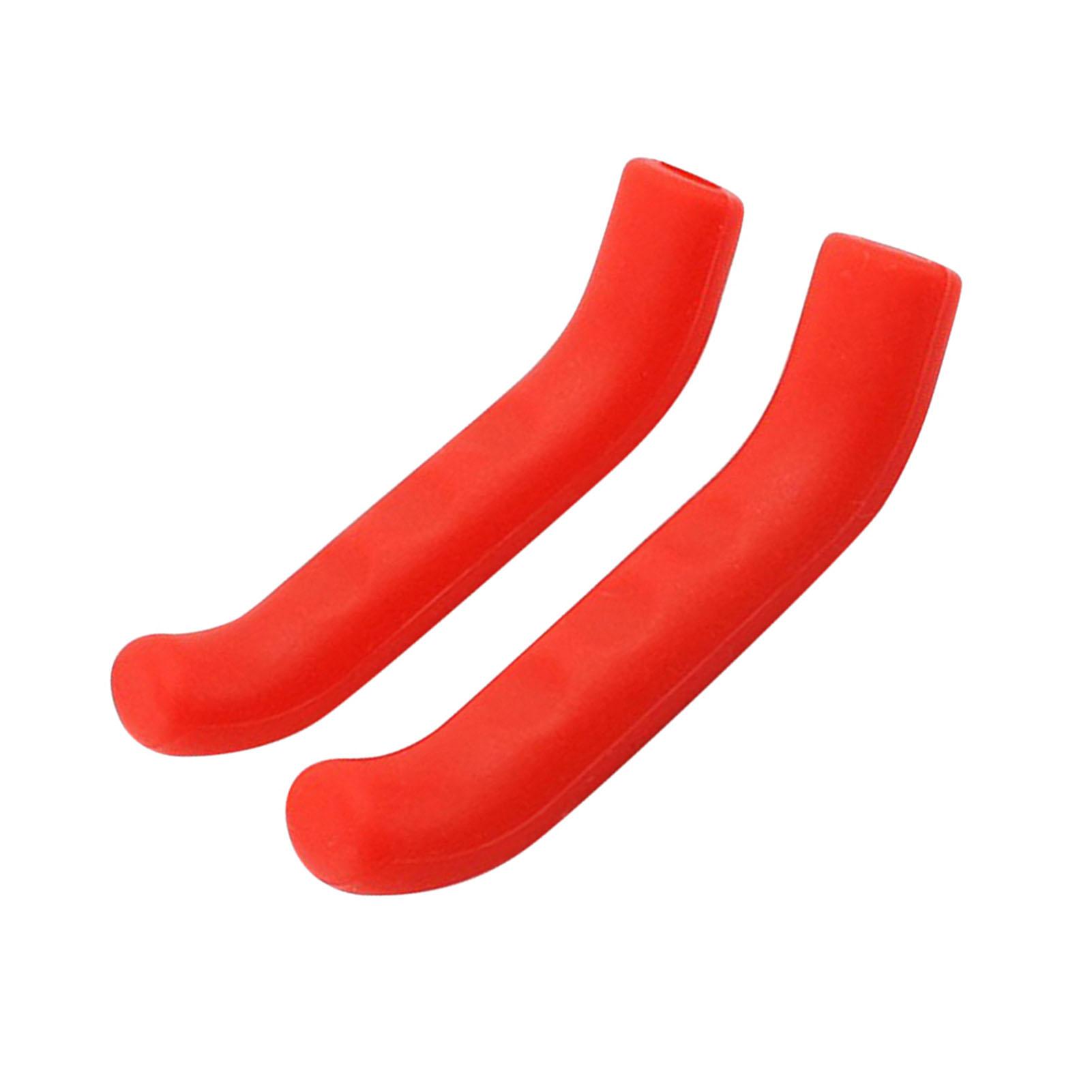 

2Pcs Bicycle Lever Cover Bike Brake Lever Grips Protectors Sleeve for MTB Bike Mountain Road Bike красный