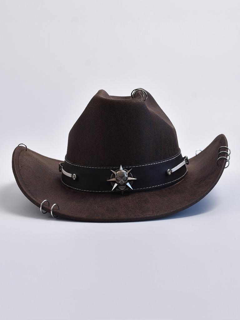 Winter Herbst Herren Western Cowboyhut Vintage Gentleman Dame Cowgirl Jazzhut Sombrero Hombre
