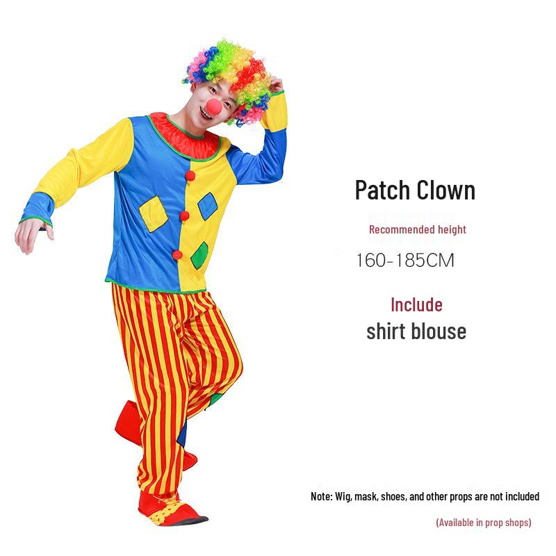 Halloween Adult Clown Costumes for Men & Women - Circus & Festival Performance Outfits