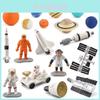 Children's Educational Realistic Satellite Rocket Space Capsule Model Set 19 Pieces