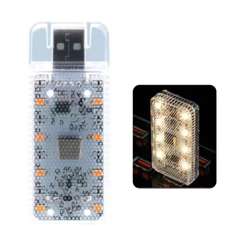 Magnetic Mount LED Car Touch Light Touch Sensor Mini Size Car Atmosphere Lamp Dimmable Light Soft Light USB Night Light