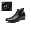 Neue italienische Herrenstiefel aus echtem Leder für den Winter/Frühling, mit Reißverschluss/Schnürung, britischer hoher Stiefel, spitze Stiefel aus Rindsleder für Herren