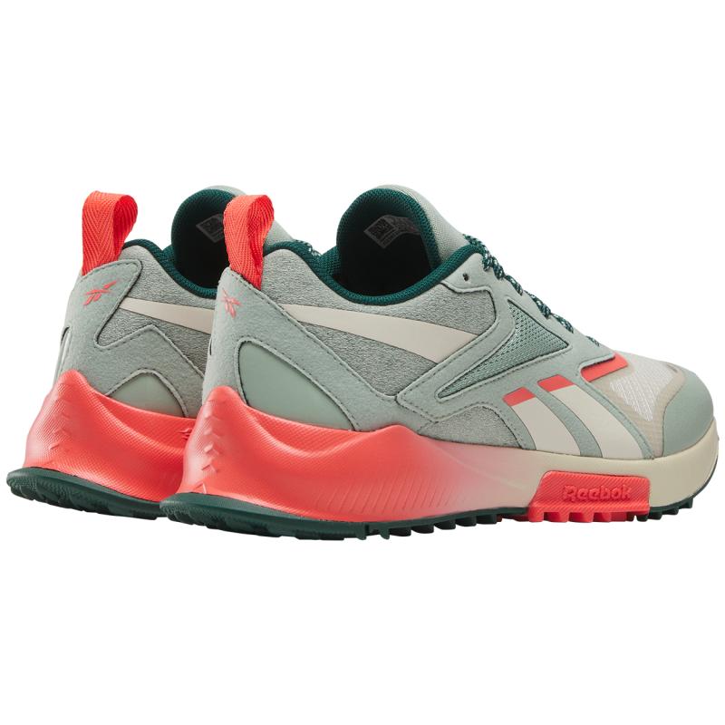 Reebok Abrasion Resistant Breathable Low Top Casual City Commute Running Shoes Women's Red Green Sneakers 100209970