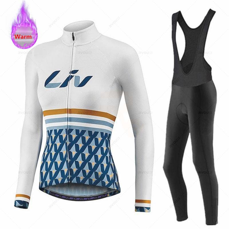 2026Women Winter Bicicleta Set Outdoor Thermal Fleece Cycling Clothing Road Bike Shirt MTB Jersey Bicycle Uniform Roupa Ciclismo