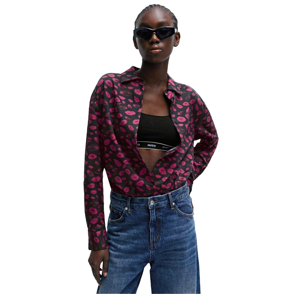Hugo Womens/Ladies Relaxed Boyfriend Blouse