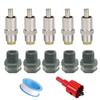 5 pcs Abreuvoirs automatiques en acier inoxydable pour porcs avec foret pour une installation et un entretien faciles, usage agricole