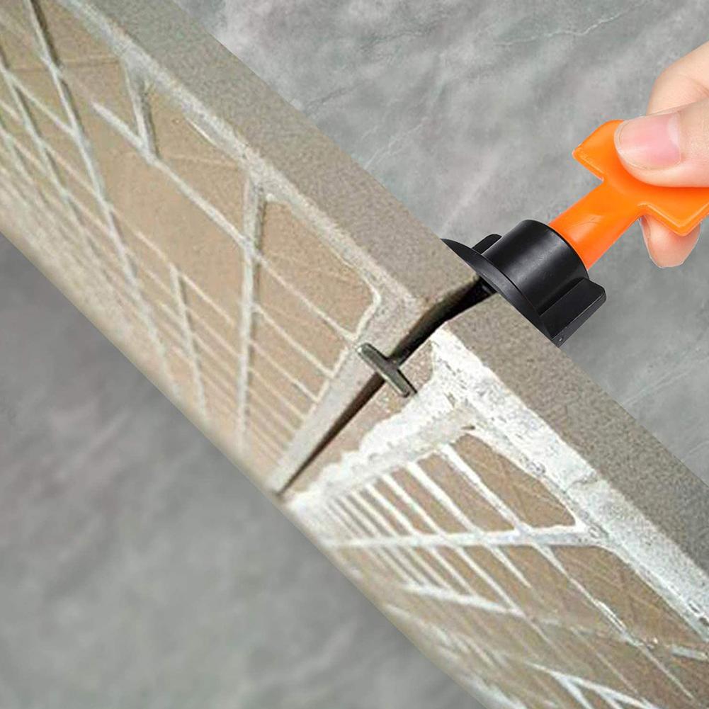 151Pcs Tile Leveling System Reusable Tile Laying Leveler Spacer Replaceable Needle Pin Adjustable Locator Spacers for Wall Floor