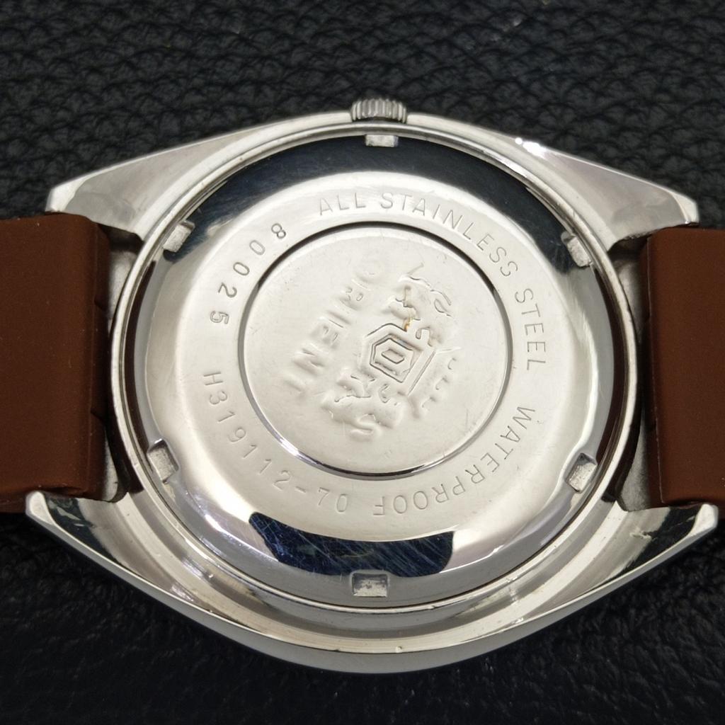 USED ORIENT AUTOMATIC 46941 JAPAN MENS DAY&DATE ORIGINAL DIAL WATCH a433064-2 R114-a433064