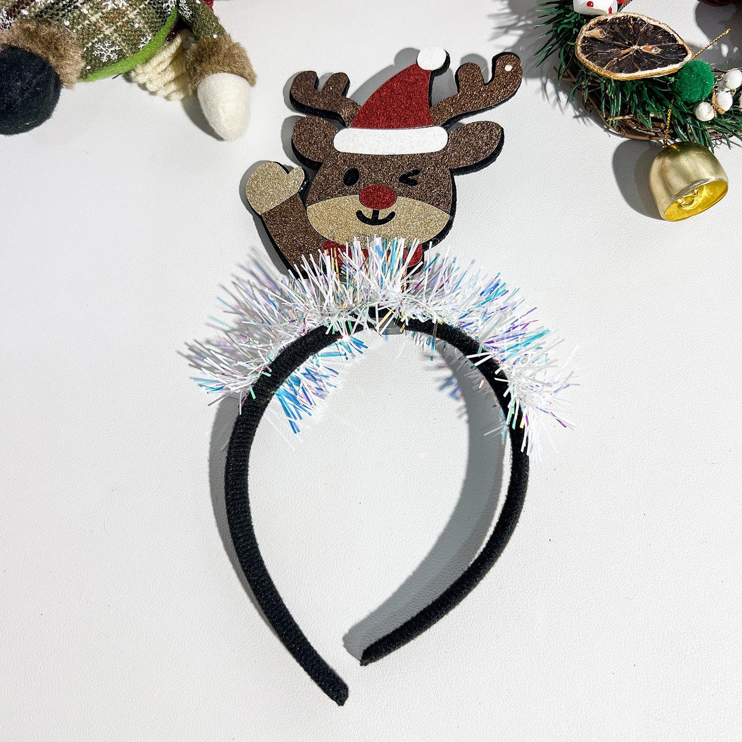 Christmas Headband Santa Snowman Headband Headband Holiday Party Headband Decoration