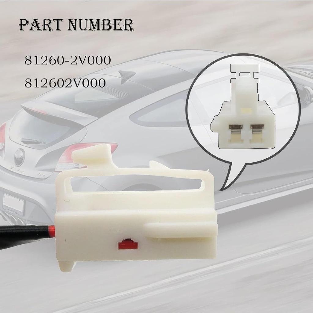 81260-2V000: Tailgate switch button compatible with modern luggage compartments, part 812602V000.