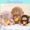 Banana Drawstring Monkey Plush Toy Cute Stuffed Animal Boy Comfort Gift Birthday