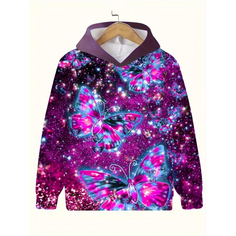 Dětské oblečení Dívčí mikiny s dlouhým rukávem 3D Roztomilá zvířátka Potisk Děti Jaro Podzim Oblečení Ležérní Kawaii Venkovní Dívčí Oblečení Topy