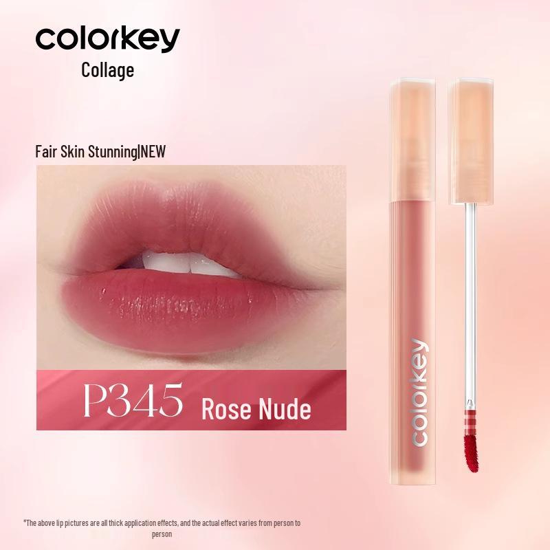 Colorkey Matte Black Satin Lip Tint - Moisturizing & Affordable Lip Clay for Students