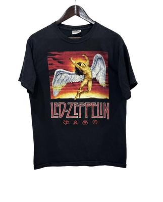 2004 Y2K Led Zeppelin Kétoldalas Unisex Póló