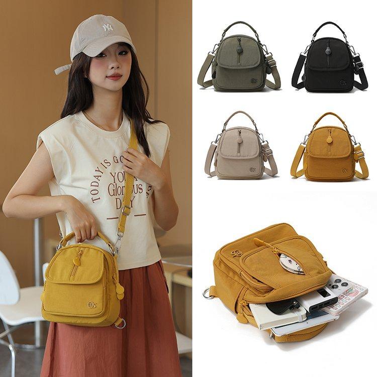Autumn 2025 Minimalist Nylon Women's Bag: Versatile Single Shoulder, Backpack & Crossbody.