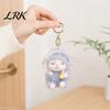 Lightweight Keychain For Backpack Plush Seated Sheep Pendant with Metal Ring for Stylish Key Keys, Soft Cute Lamb Keychain, Stuffed Animal Bag Charms