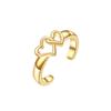 Adjustable 18K Gold Toe Rings For Women Beach Open Toe Rings Flower Arrow Tail Pinky Band Rings Barefoot Foot Jewelry