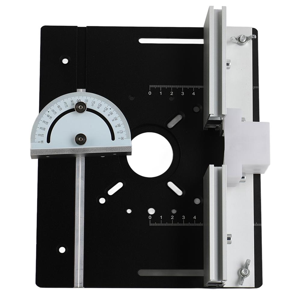 Set of 3 Router Table Insert Plate Aluminum Alloy Wood Milling Flip Board Trimming Machine Engraving Auxiliary Tool