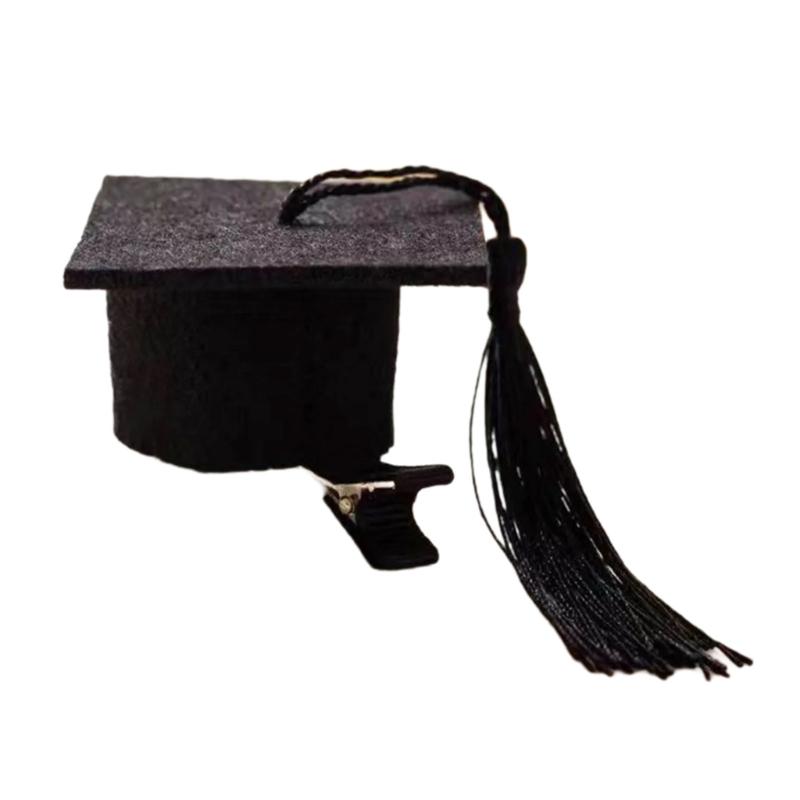 1 pcs Mini Cute Graduation Cap Hair Clip Accessory Party Graduation Hat Hairpins for Girl Headdress Jewelry