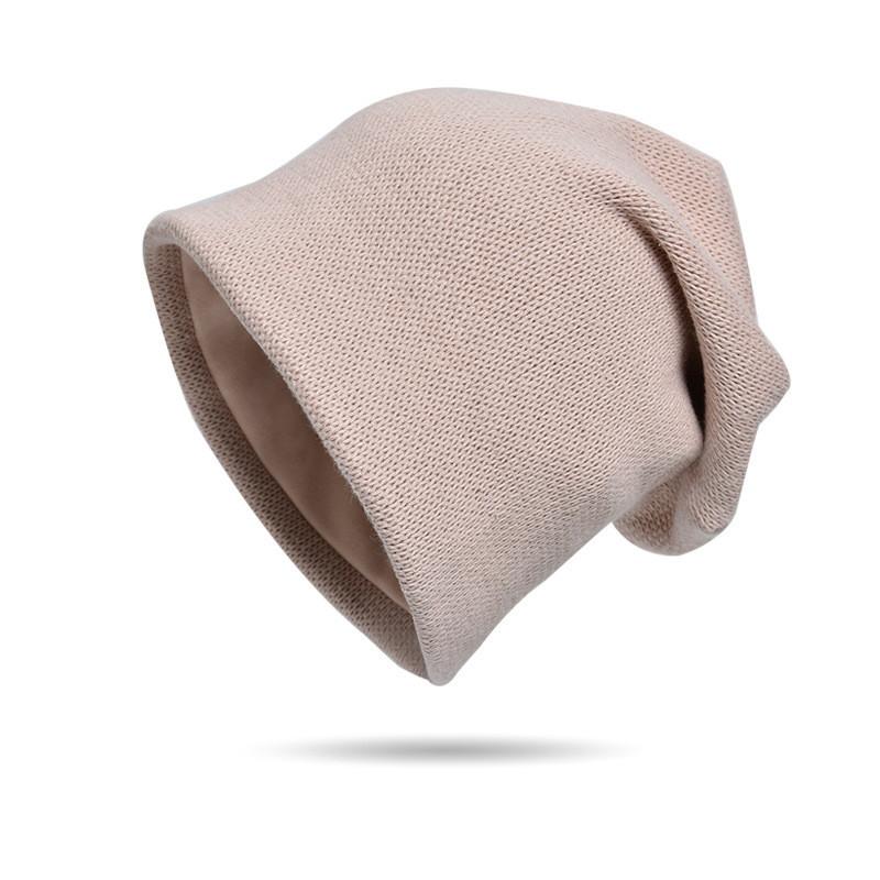 

Knitted Pile Hat With Breathable Cotton Material For Casual Winter Wear бежевий