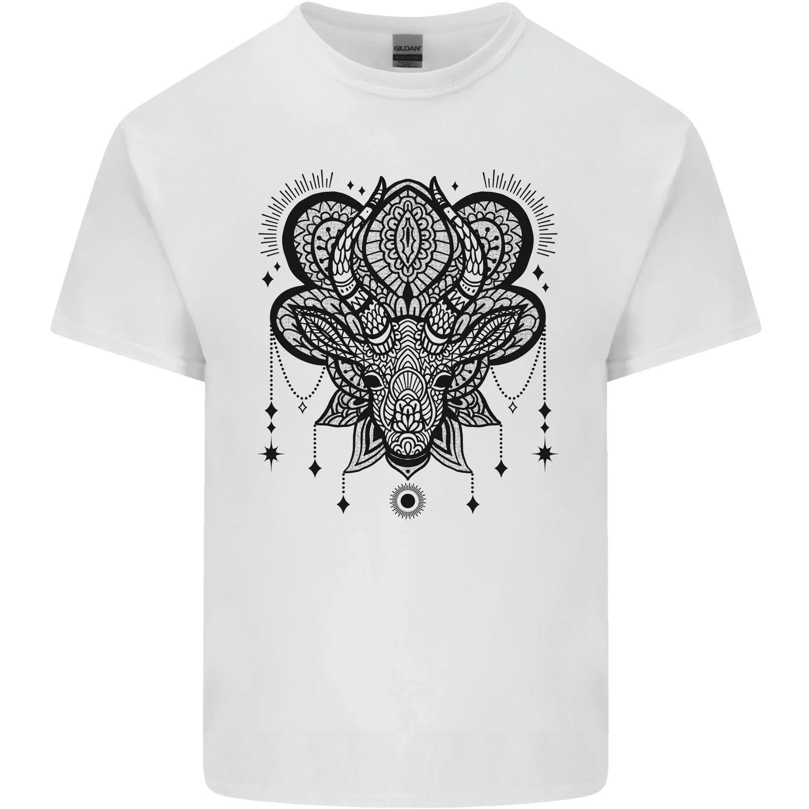 A Mandala Deer Kids T-Shirt Childrens 2XL