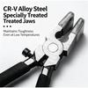 Professional Glass Tile Nipper 8 Inch Heavy Duty Carbon Steel Ceramic Breaker Pliers with Adjustable Screw for Stained Glass