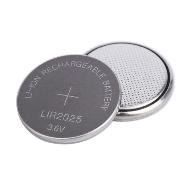 LIR2025 Rechargeable Battery 3.6V Remote Car Shell Cover Button Battery Fit for Alarms Dynamic Tokens Medical Equipment
