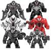 Conjunto de 6 Peças Venom Big Minifiguras Blocos de Montar Brinquedos Figuras de Ação