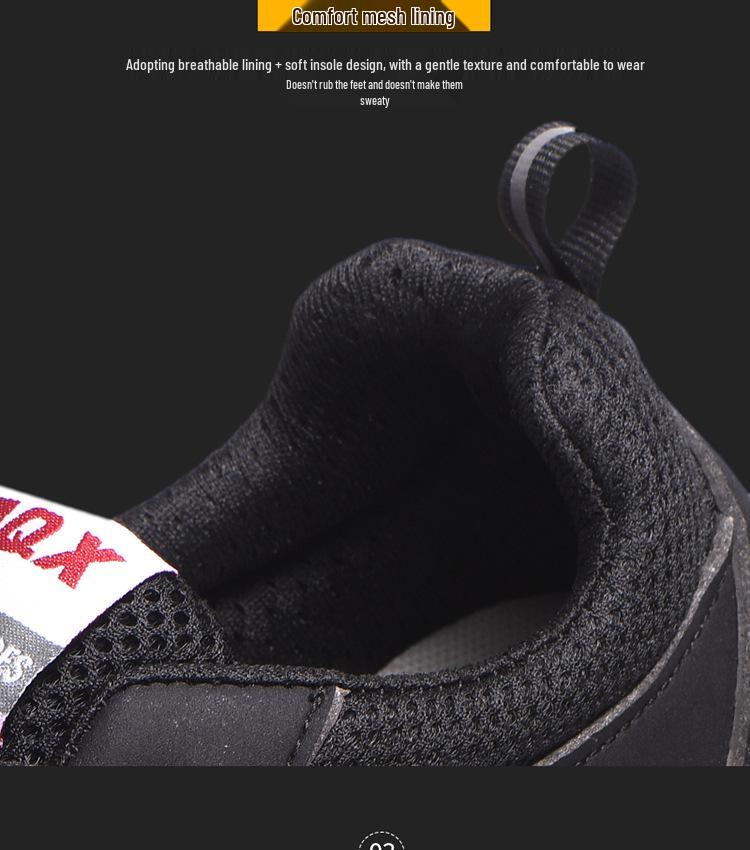 Men's Lightweight Breathable Safety Work Shoes - Anti-smashing, Anti-puncture, Wear-resistant Mountaineering Sports Footwear.