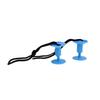 2 Pieces Bodyboard Surfboard Leash Plugs with Cords Strings Blue