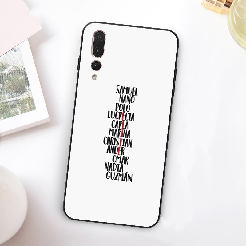 Elite TV Series Poster For Huawei Nova Y60 Y70 Y90 Y72 Y73 Y61 Y91 7i 8i 11i 12i 12s 9 10 SE P20 P30 P40 Lite Case