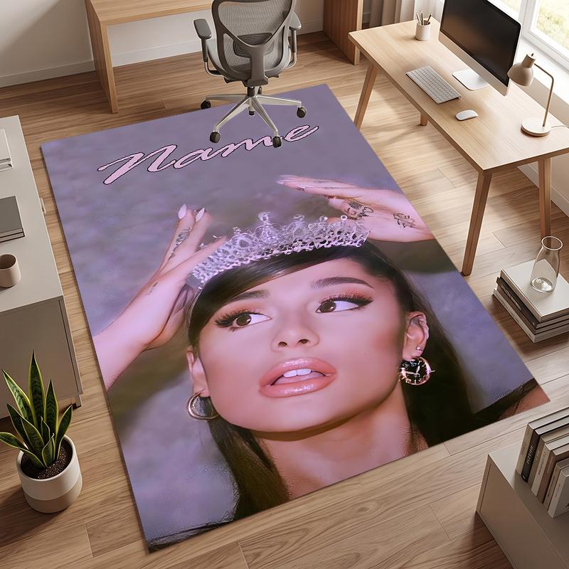 Ariana Grande (1) Personalisierter Name Büro Teppich Stilvolle Dekoration für Wohnzimmer Schlafzimmer Küche