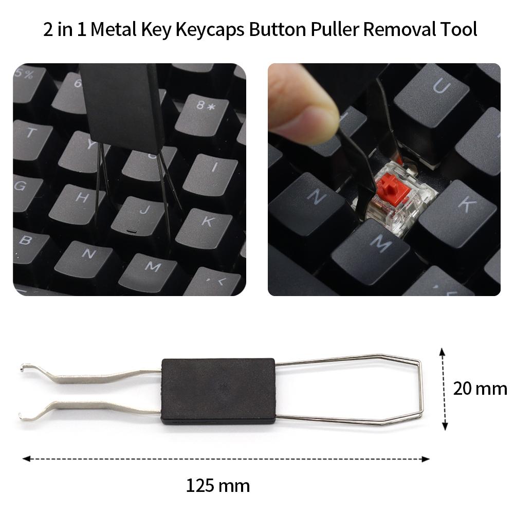 Estrattore Universale per Tasti Tastiera 2 in 1 Estrattore Keycap per Rimozione Tastiera Meccanica Strumento Estrattore Sostituzione Tasti Durevole