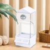 Bird Feeder For Cage Automatic Pet Parrot Feeder For Cage Transparent Birds Dining Food Container For Animals Zone Backyard